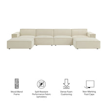 Restore 6-Piece Performance Fabric Upholstered Modular Sectional Sofa