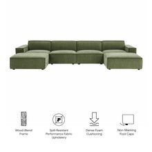 Restore 6-Piece Performance Fabric Upholstered Modular Sectional Sofa