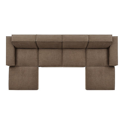 Restore 6-Piece Performance Fabric Upholstered Modular Sectional Sofa