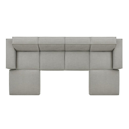Restore 6-Piece Performance Fabric Upholstered Modular Sectional Sofa