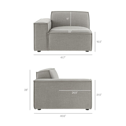 Restore 6-Piece Performance Fabric Upholstered Modular Sectional Sofa