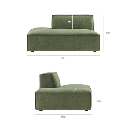 Restore 3-Piece Performance Fabric Upholstered Modular L-Shaped Sectional Sofa