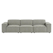 Performance Fabric Modular L-Shaped Sectional Sofa for Living Room, Pewter