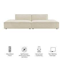 Restore 2-Piece Performance Fabric Upholstered Modular Loveseat