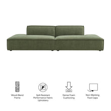 Restore 2-Piece Performance Fabric Upholstered Modular Loveseat