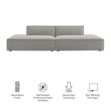 Restore 2-Piece Performance Fabric Upholstered Modular Loveseat