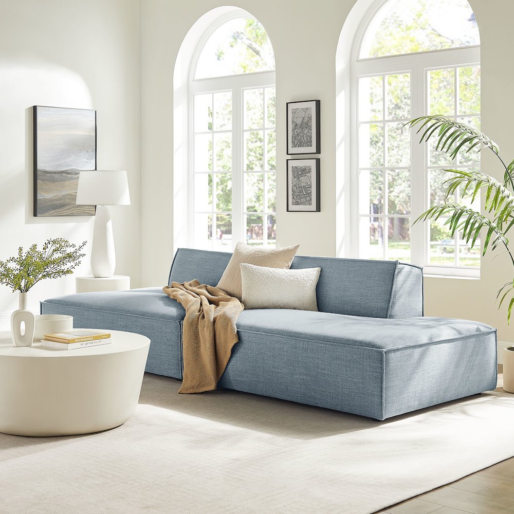 Restore 2-Piece Performance Fabric Upholstered Modular Loveseat