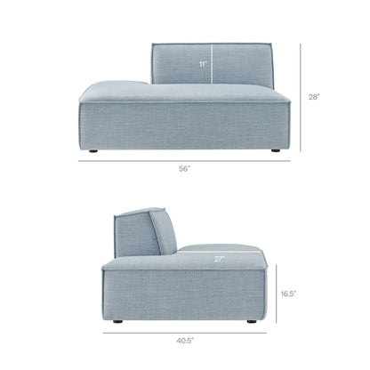 Restore 2-Piece Performance Fabric Upholstered Modular Loveseat