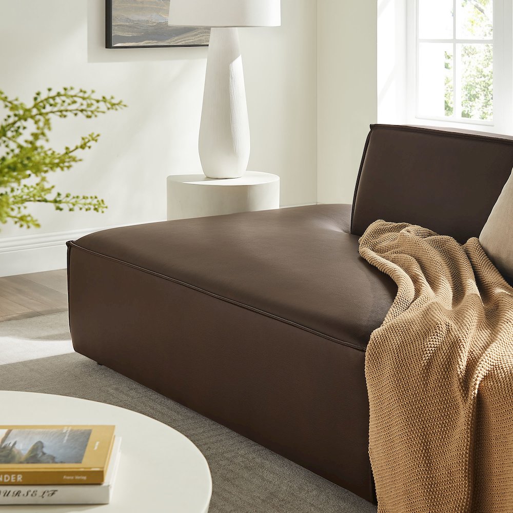 Restore 2-Piece Vegan Leather Modular Loveseat