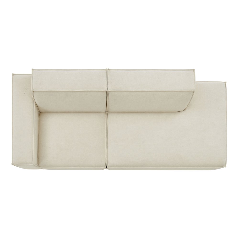Restore 2-Piece Performance Fabric Upholstered Modular Loveseat