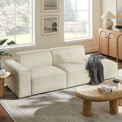 Restore 2-Piece Performance Fabric Upholstered Modular Loveseat