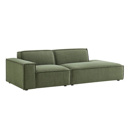 Restore 2-Piece Performance Fabric Upholstered Modular Loveseat