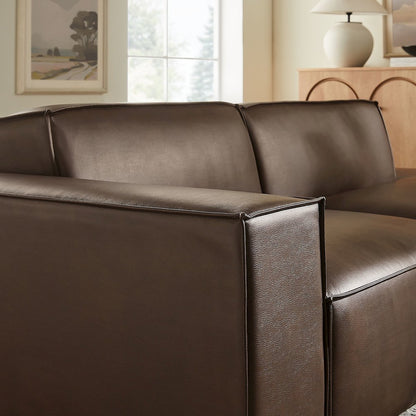 Restore 2-Piece Vegan Leather Modular Loveseat