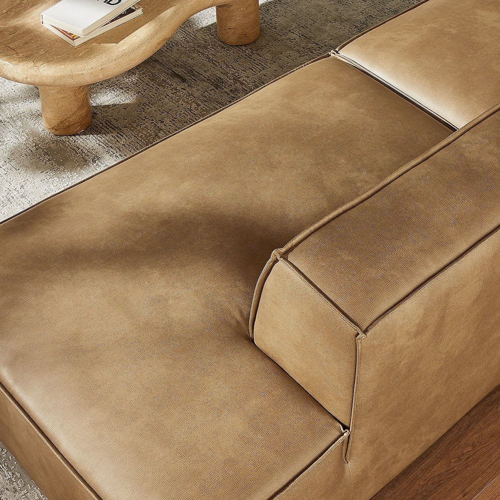 Restore 2-Piece Vegan Leather Modular Loveseat