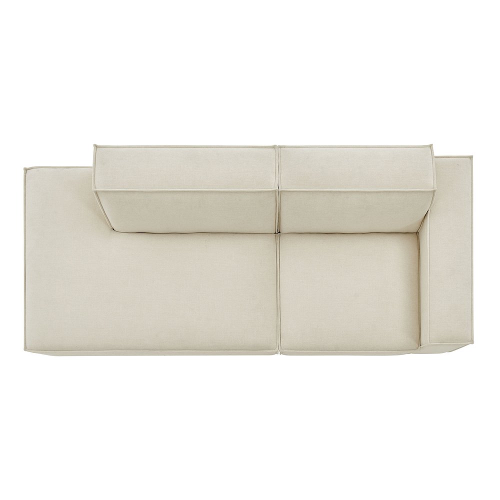 Restore 2-Piece Performance Fabric Upholstered Modular Loveseat