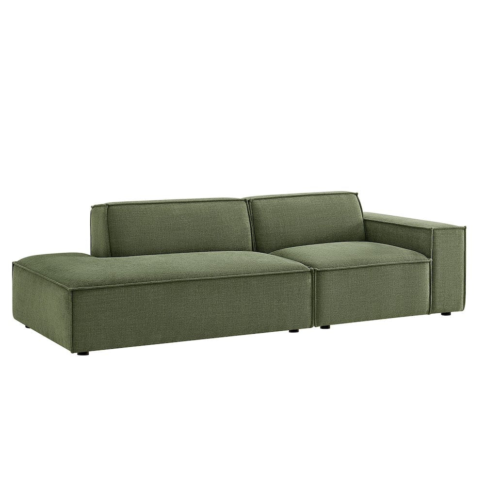 Restore 2-Piece Performance Fabric Upholstered Modular Loveseat