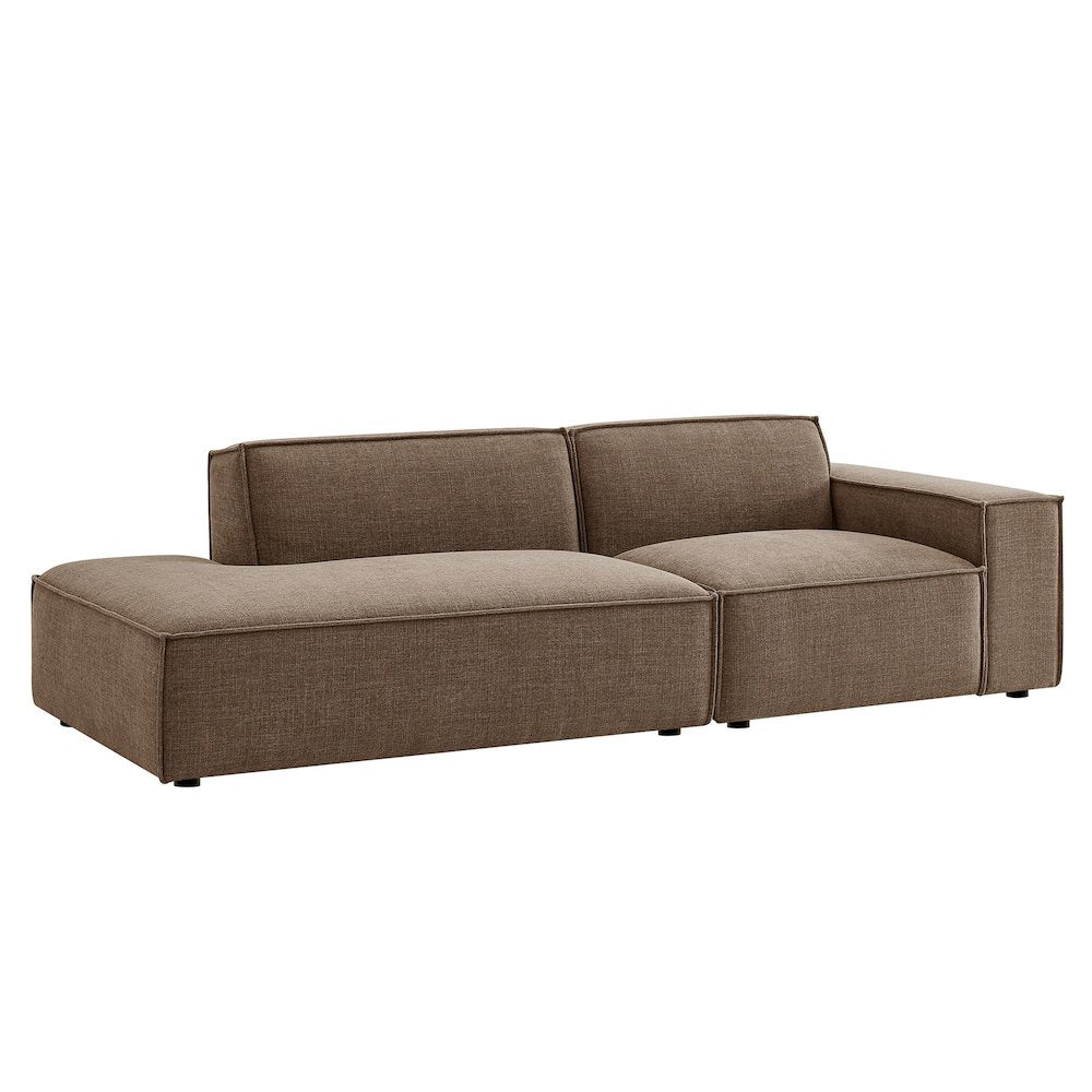 Restore 2-Piece Performance Fabric Upholstered Modular Loveseat
