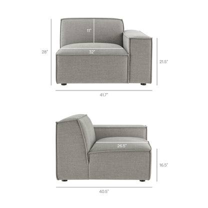 Restore 2-Piece Performance Fabric Upholstered Modular Loveseat