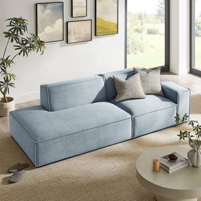 Restore 2-Piece Performance Fabric Upholstered Modular Loveseat