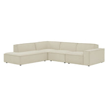 Restore 4-Piece Performance Fabric Upholstered Modular L-Shaped Sofa