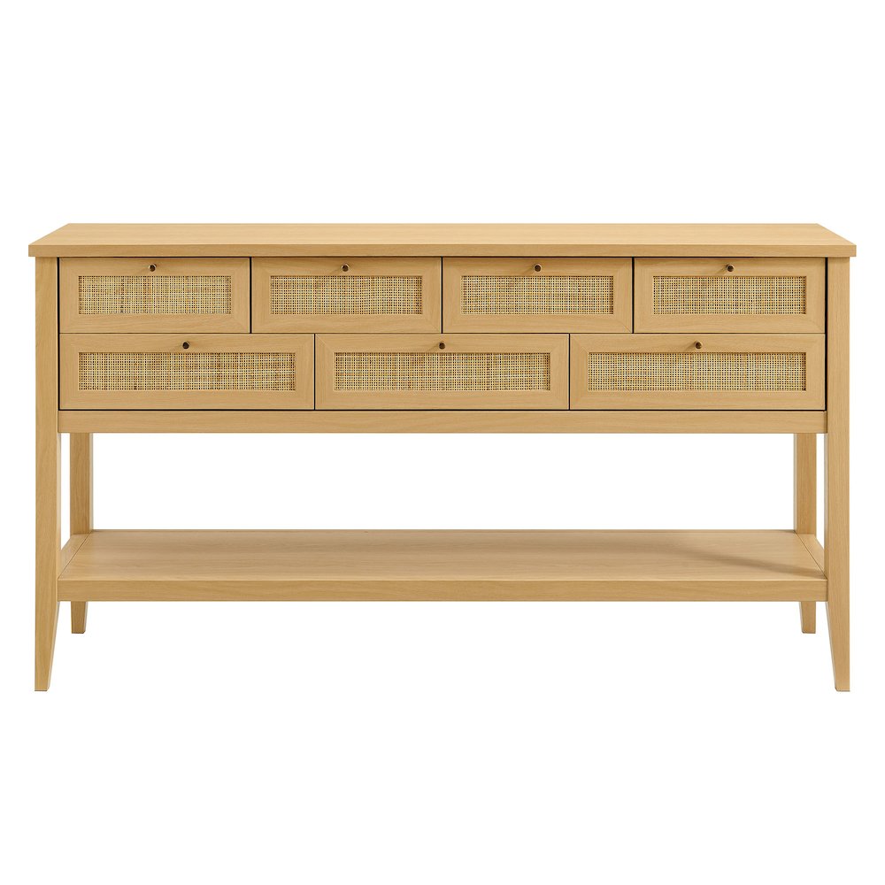 Soma 62 Inch Rattan Console Table