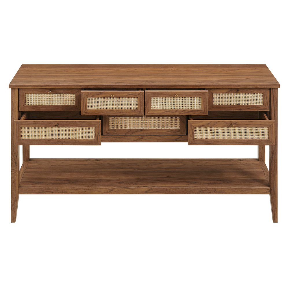 Soma 62 Inch Rattan Console Table