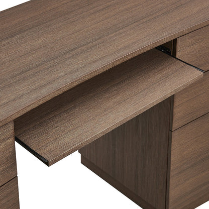 Mirae 55" 6-Drawer Curved Office Desk