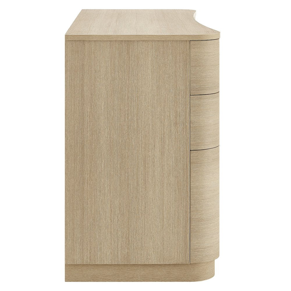 Mirae 55" 6-Drawer Curved Office Desk
