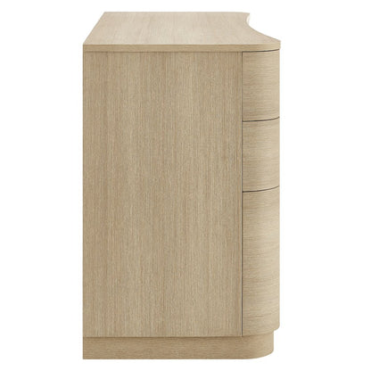 Mirae 55" 6-Drawer Curved Office Desk