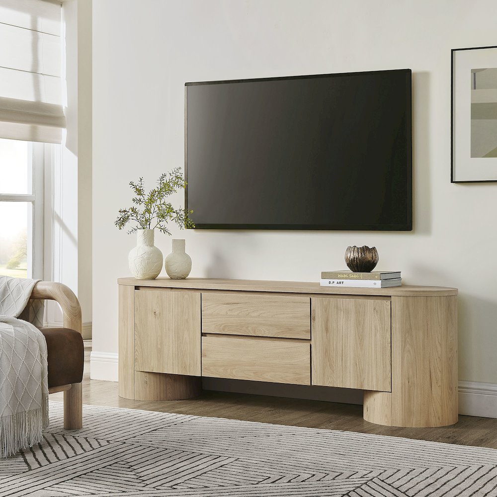 Duval 71 Inch Oval TV Cabinet