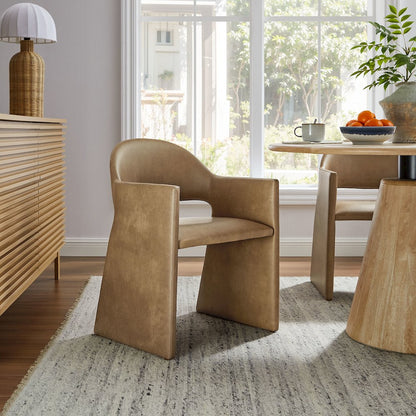 Talia Vegan Leather Dining Armchair