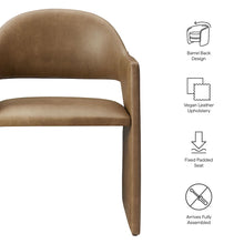 Talia Vegan Leather Dining Armchair