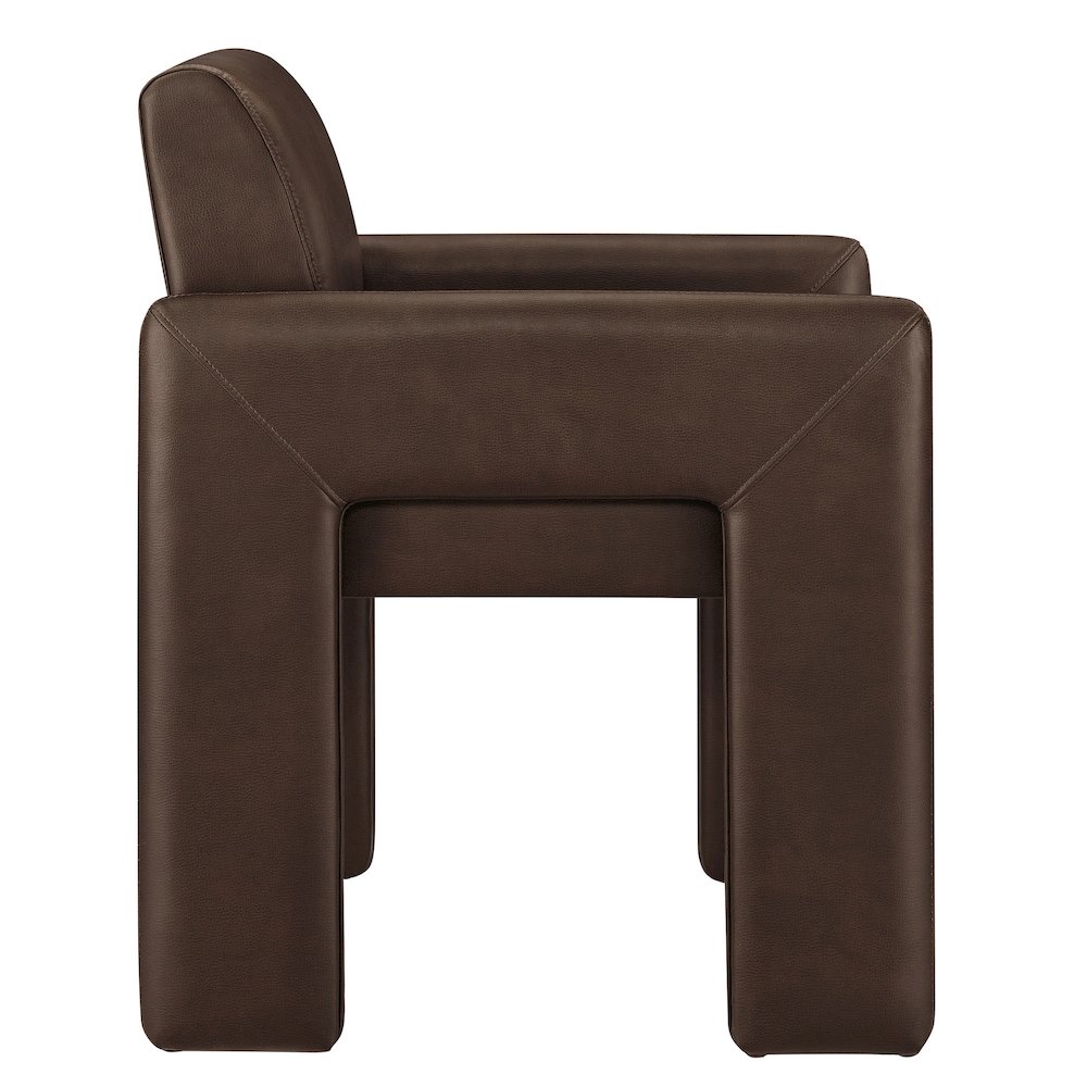 Daven Vegan Leather Dining Armchair