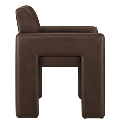 Daven Vegan Leather Dining Armchair