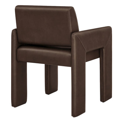 Daven Vegan Leather Dining Armchair