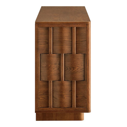 Foundry 71" Woven Design Buffet Storage Cabinet