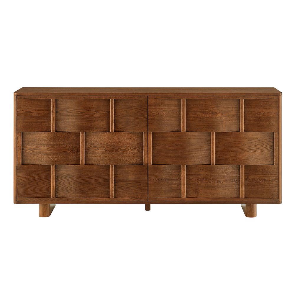 Foundry 71" Woven Design Buffet Storage Cabinet