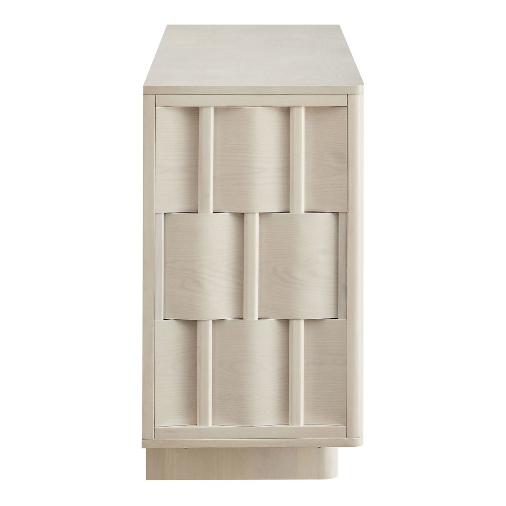 Foundry 71" Woven Design Buffet Storage Cabinet