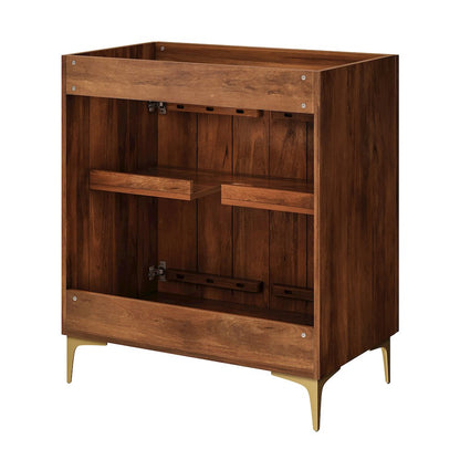 Vernon 30" Fluted Wood Vanity Cabinet Without Sink