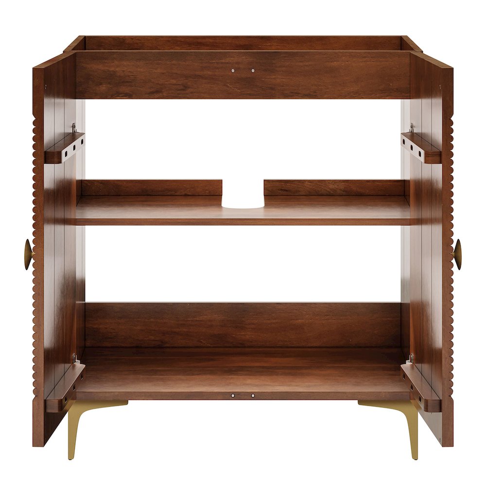 Vernon 30" Fluted Wood Vanity Cabinet Without Sink
