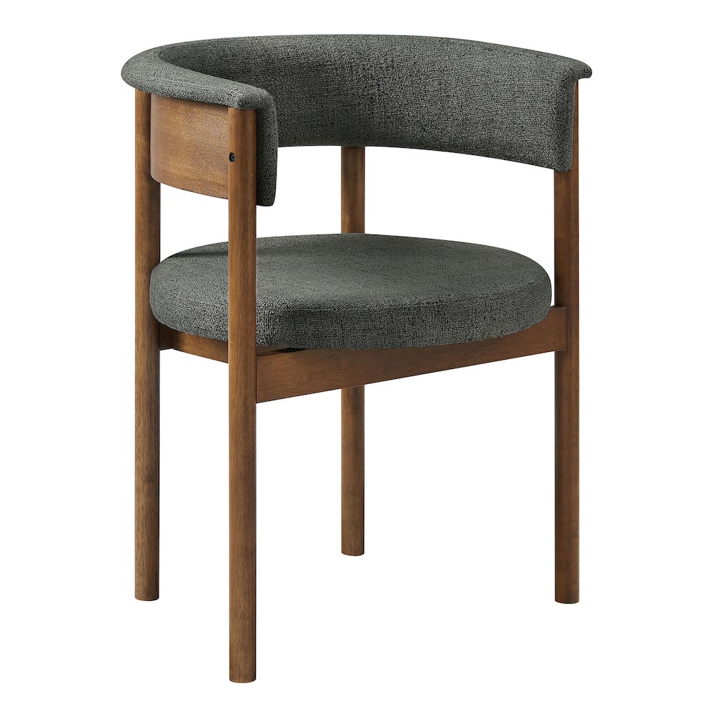 Clea Curved Upholstered Dining Chairs Set Of 2