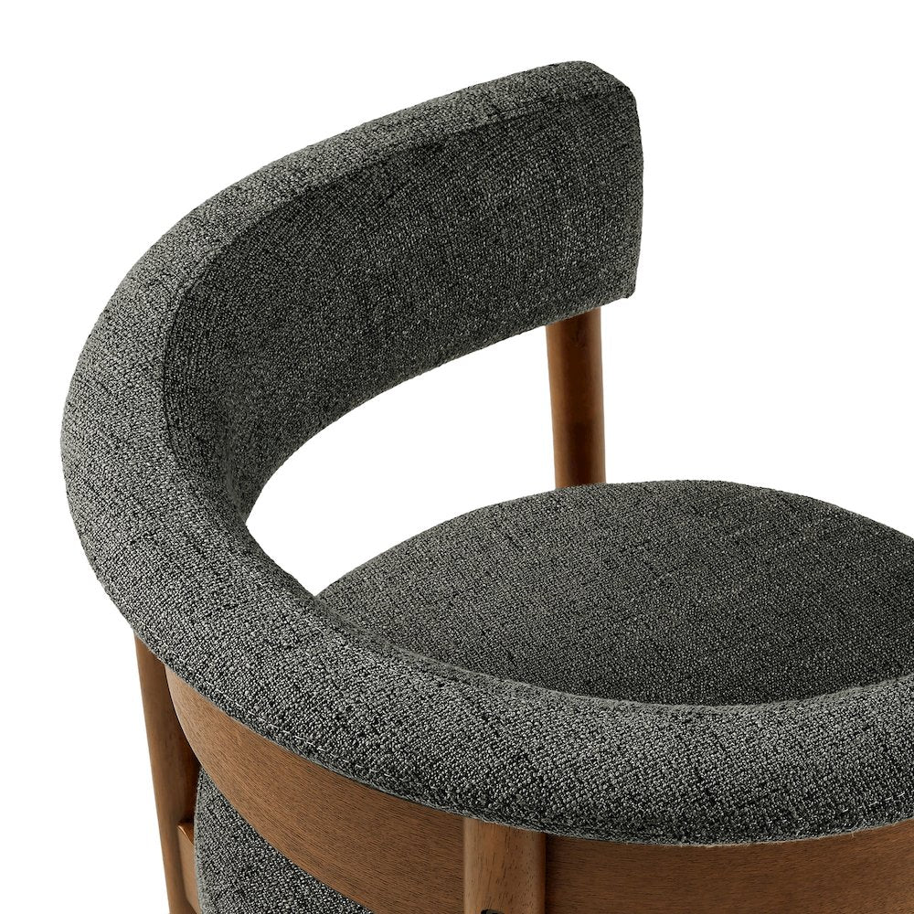 Clea Curved Upholstered Dining Chairs Set Of 2