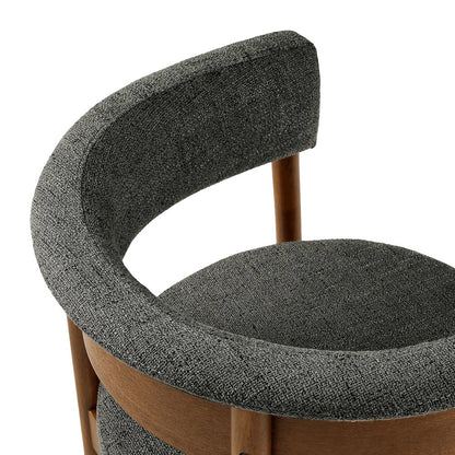 Clea Curved Upholstered Dining Chairs Set Of 2