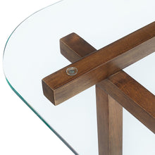 Isby 35 Inch Tempered Glass Coffee Table
