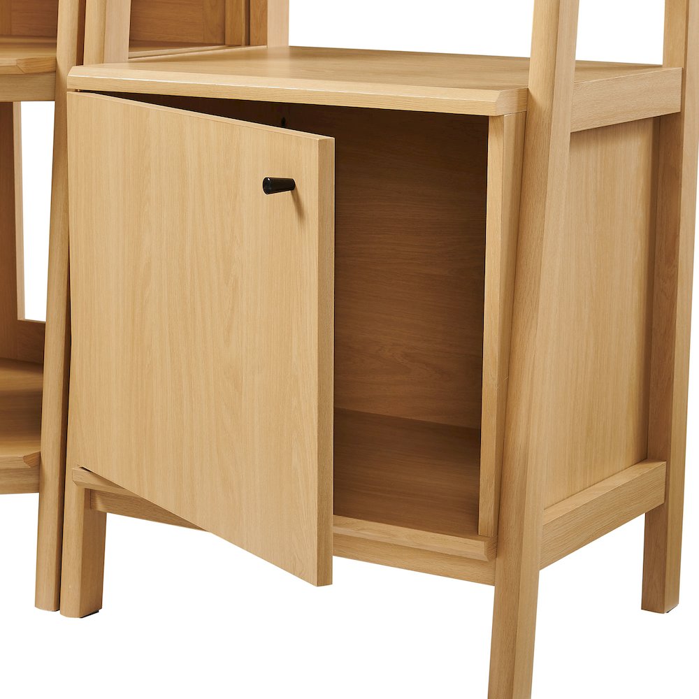 Bixby 3-piece Corner Bookshelf Set with Narrow Bookshelves