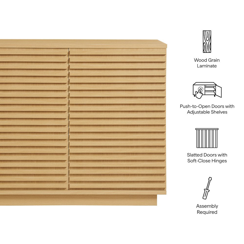 Render 2-Door Fluted Accent Cabinet