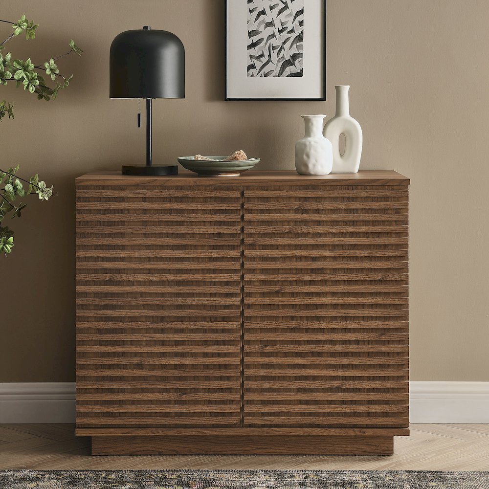 Render 2-Door Fluted Accent Cabinet