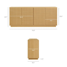 Render 4-Door Fluted Sideboard Cabinet TV Stand
