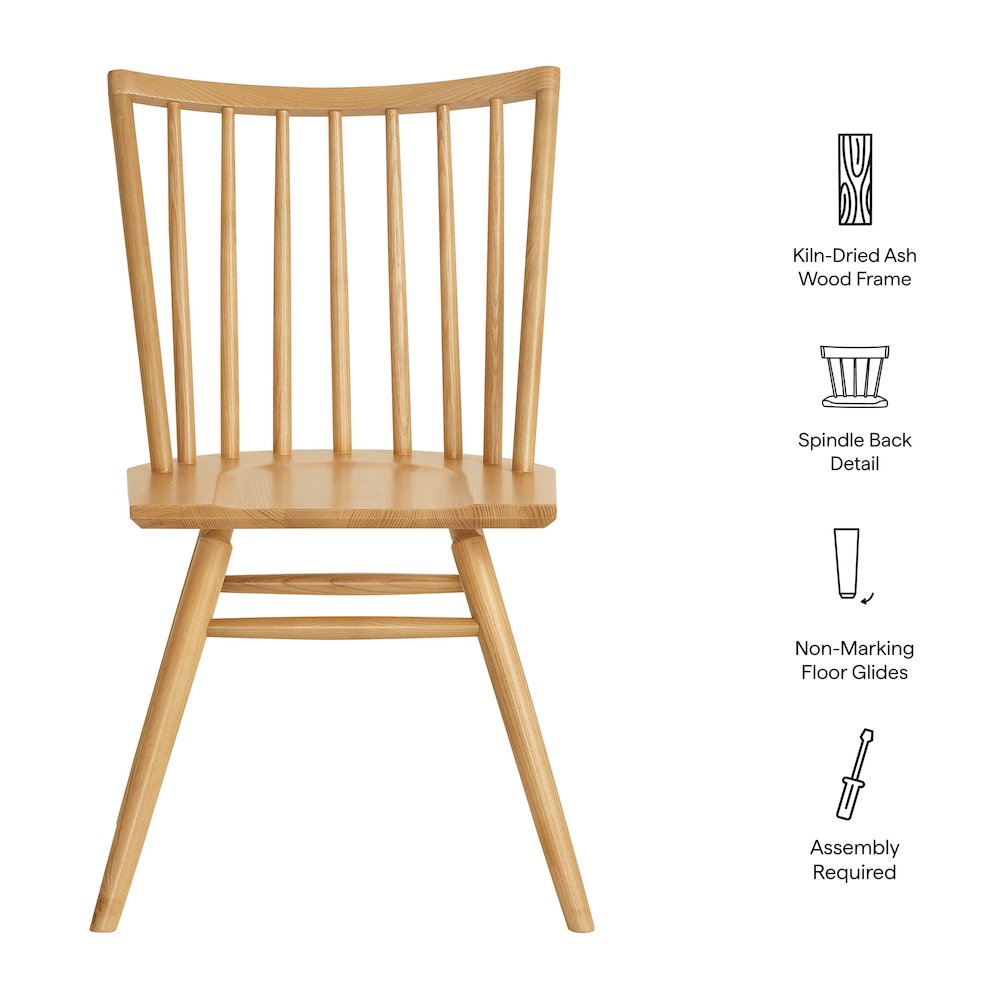 Alvar Spindle Back Dining Side Chairs Set of 2