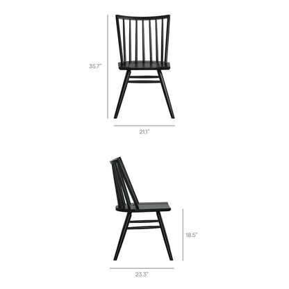Alvar Spindle Back Dining Side Chairs Set of 2